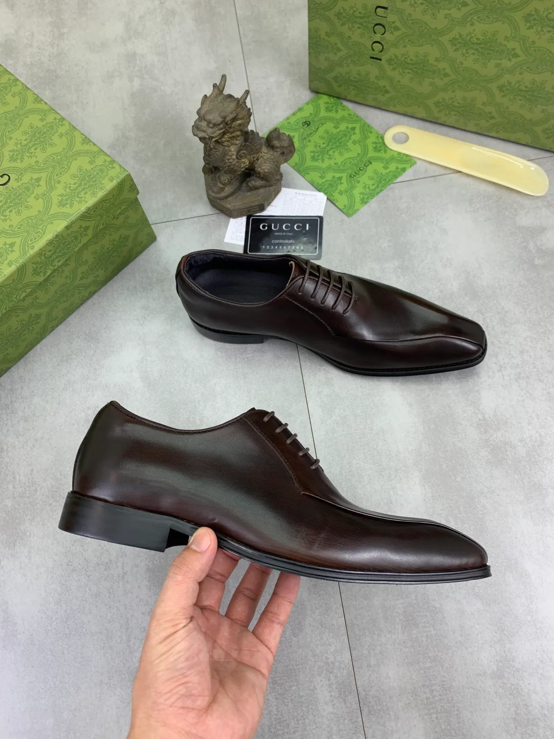 Men's Men's Shoes 💰P542 [New Style] 💰💎💎💎 [Gucci] GUCCI high-end men's formal business leather shoes, original order 1:1! Original imported high-end calfskin, original metal buckle, imported first-layer pigskin lining for feet, original high-end outsole, men's shoe size: 38-44